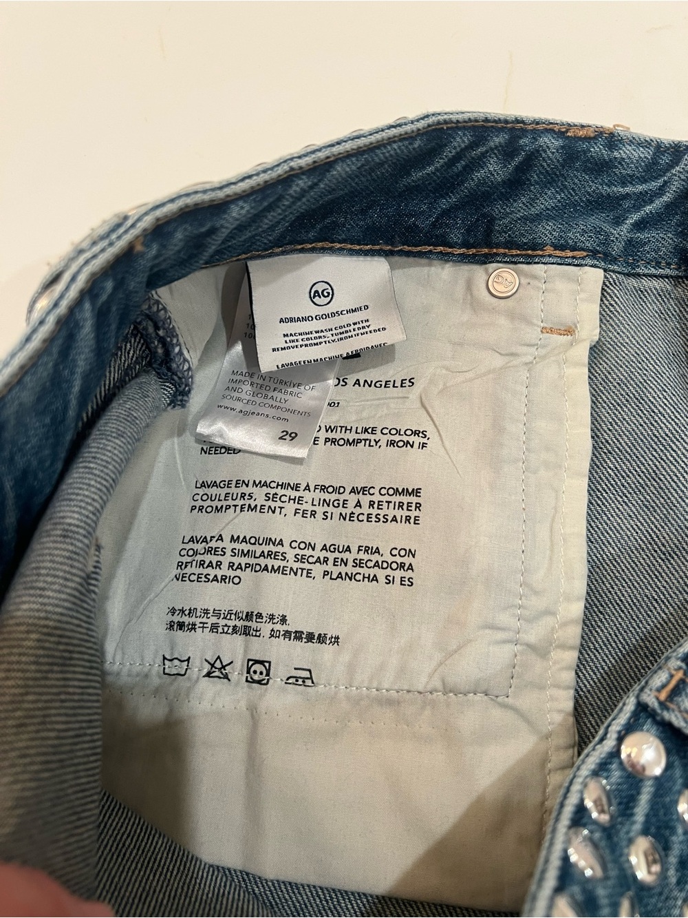 Ag Adriano Goldschmied Rian Super High-Waist Straight Leg Jeans | 29 - Picture 12 of 12